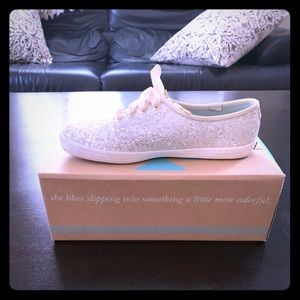 Glitter/ Gold Kate Spade/ Keds